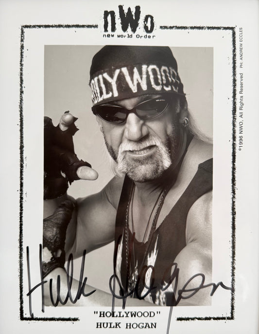 Hulk Hogan, Wrestler, Hand Signed Framed, Mounted Original Publicity Photo With COA