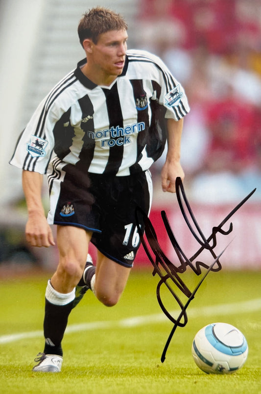 James Milner, Hand Signed Newcastle United Photo, & COA