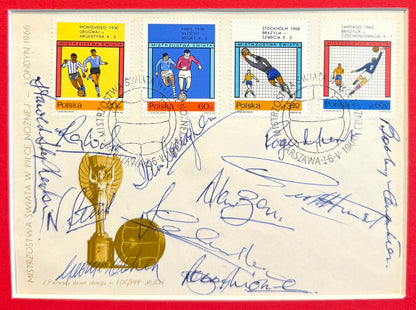 England 1966 Team (including Moore) Multi-Hand Signed FDC First Day Cover & COA