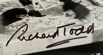 Richard Todd, Hand Signed Dam Busters Film Publicity Photo & AFTAL Member COA