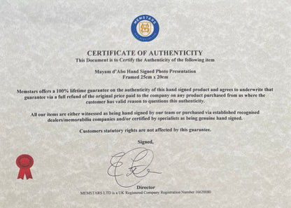 Maryam d'Abo, 007 'Kara Milovy' James Bond Actress, Hand Signed Photo & COA