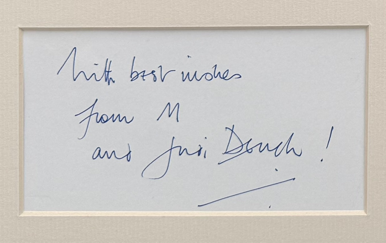 Dame Judi Dench, 007 'M' James Bond Actress, Hand Signed Photo & COA