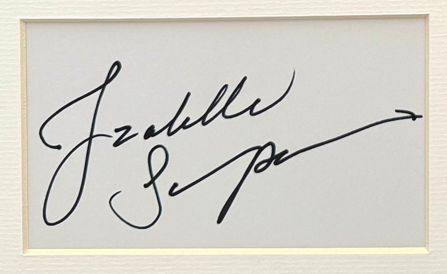 Izabella Scorupco, 007 'GoldenEye' James Bond Actress, Hand Signed Card Presentation & COA