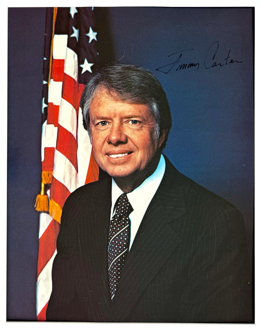 Jimmy Carter, Former President of the USA, Hand Signed Photo Presentation, With COA