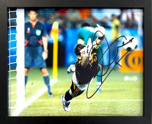 Ilker Casillas, Real Madrid, Spain Footballing Legend, Hand Signed Photo & COA