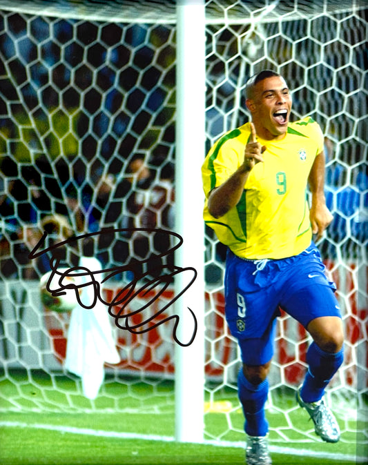 Ronaldo, Real Madrid, Brazilian Legend, Guaranteed Hand Signed Photo & COA