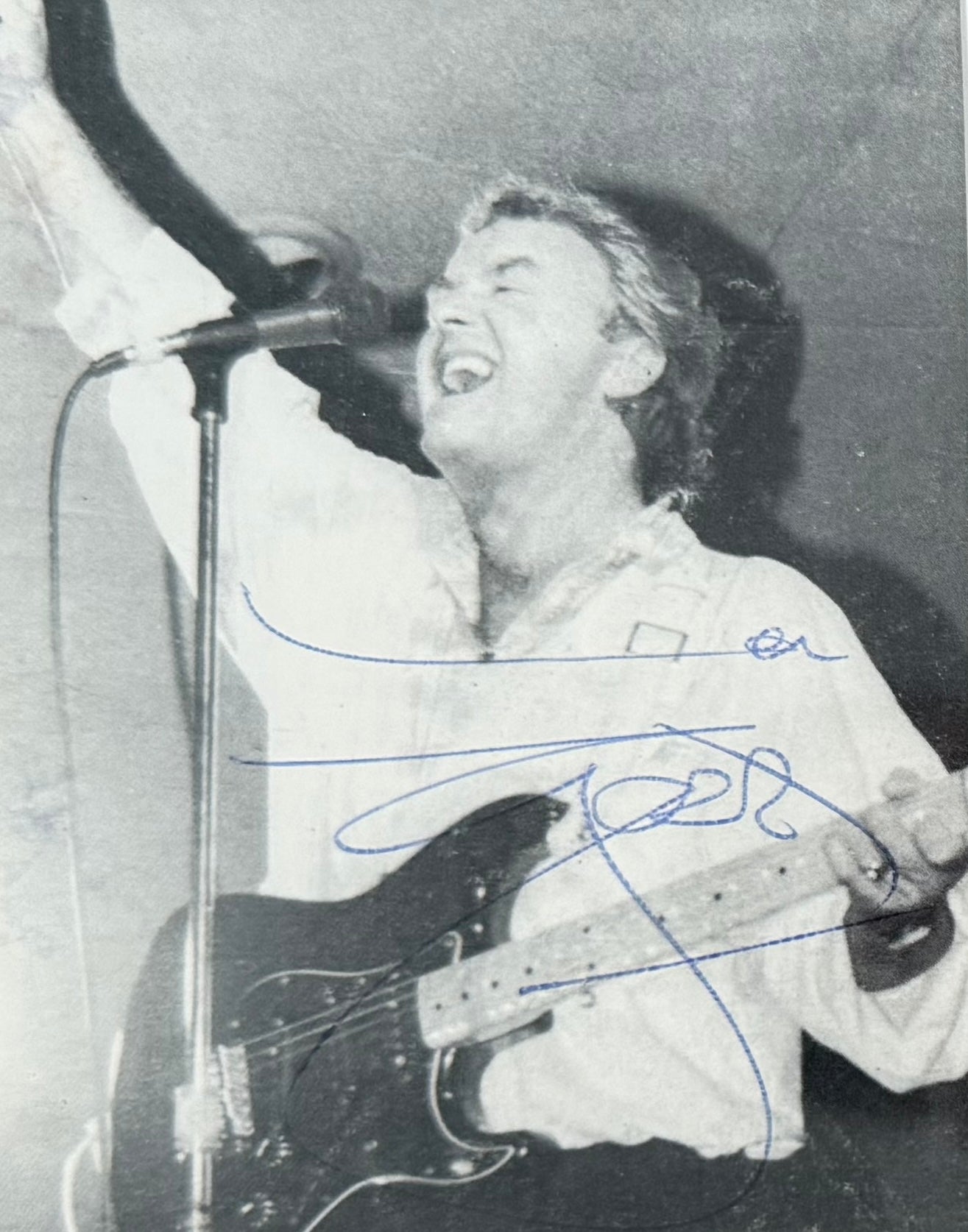 Gerry Marsden, Guaranteed Hand Signed Original Framed 17 x 12cm Photo, With COA