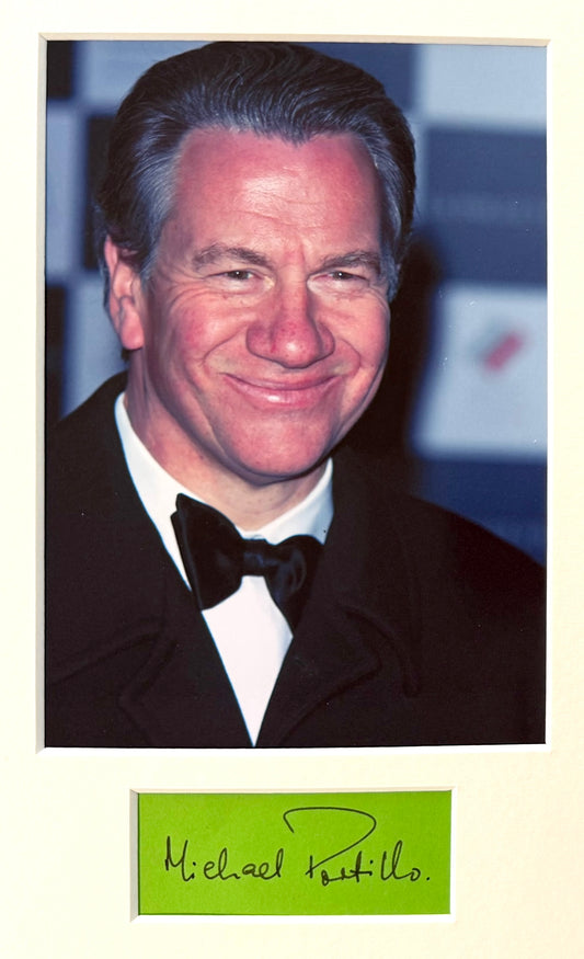 Michael Portillo, Former Conservative British Minister Hand Signed Mounted Card & Photo with COA