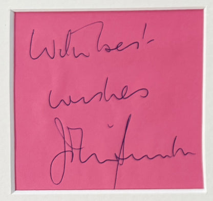 John Smith, Former Labour Leader, Hand Signed Mounted Card & Photo with COA