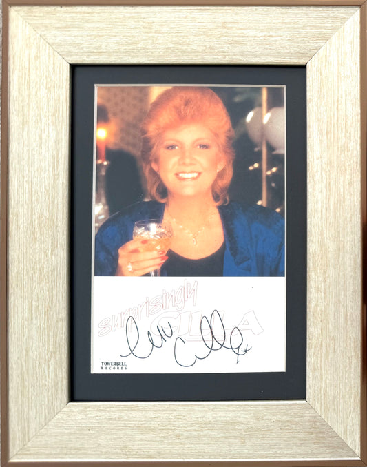 Cilla Black, Actress, Singer, Presenting Legend, Hand Signed Framed Original Promo Card & COA