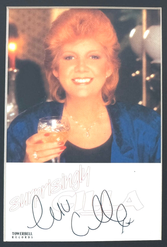 Cilla Black, Actress, Singer, Presenting Legend, Hand Signed Framed Original Promo Card & COA