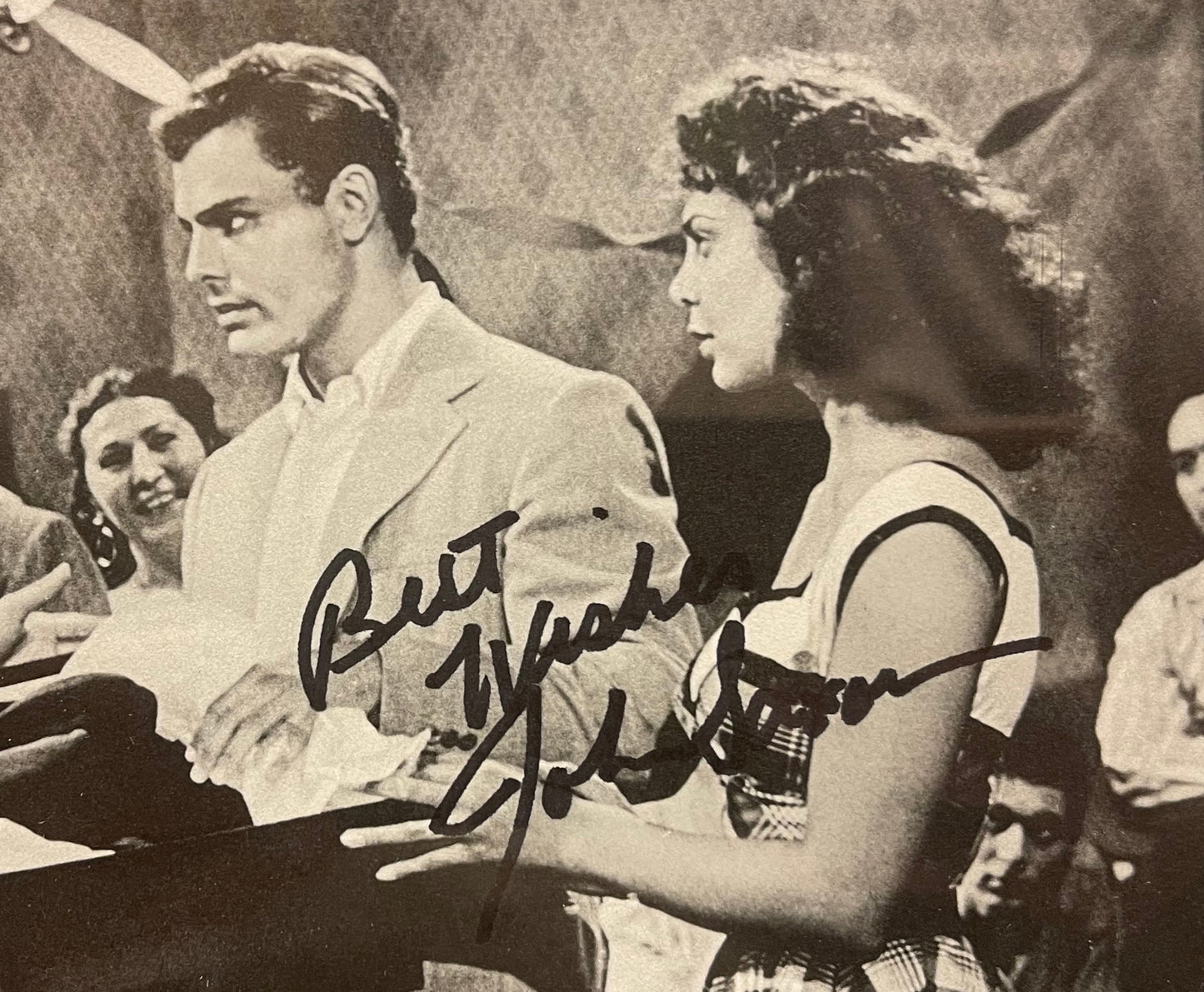 JOHN SAXON HAND SIGNED FILM PHOTO WITH COA