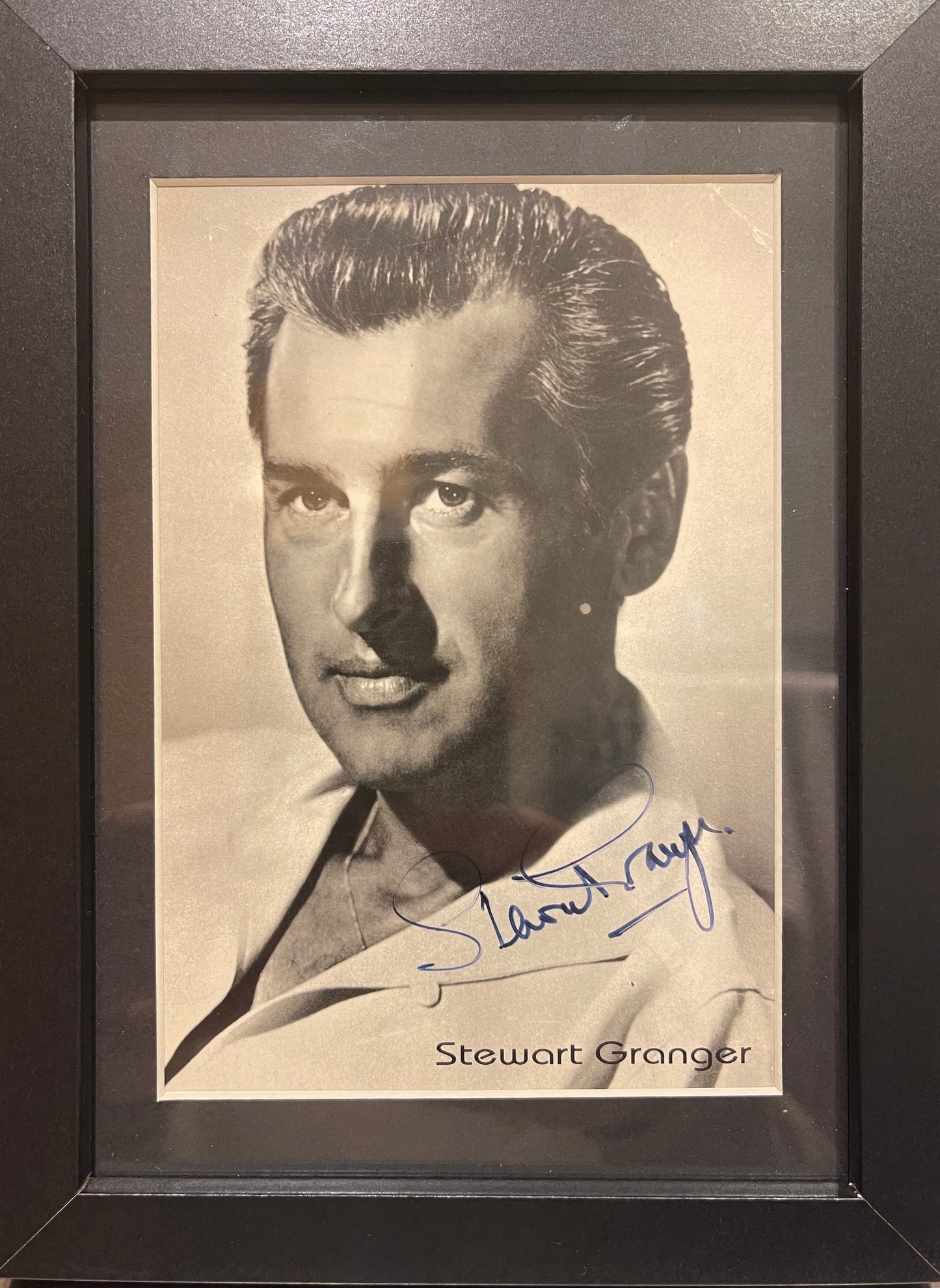 STEWART GRANGER FAMOUS ACTOR HAND SIGNED PHOTO WITH AFTAL COA