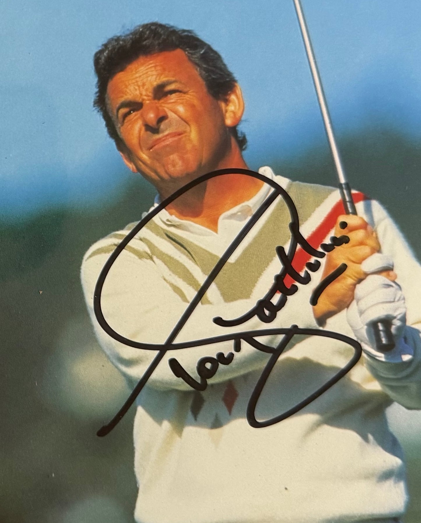 Tony Jacklin, Golf Legend, Hand Signed Publicity Photo, 25cm x 20cm Framed & COA
