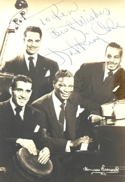 Nat King Cole, Singer, Actor, Hand Signed Framed 20cm x 15cm Original Photo & COA
