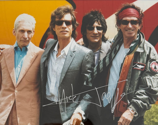 Mick Jagger, Rolling Stones Lead Singer, Hand Signed Framed Photo & COA
