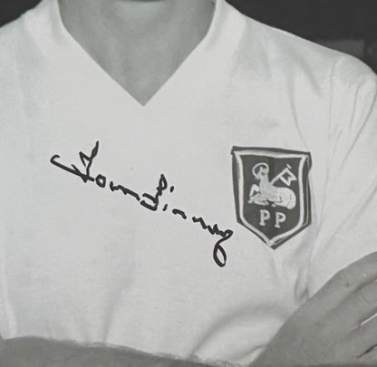 Tom Finney, PNE England Legend, Hand Signed Framed Photo & AFTAL COA