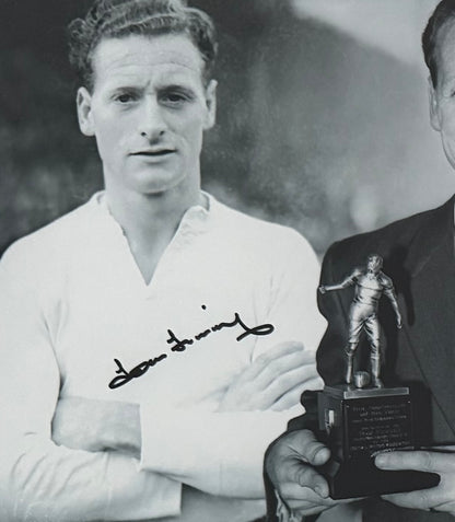Tom Finney, PNE England Legend, Hand Signed Framed Photo & AFTAL COA