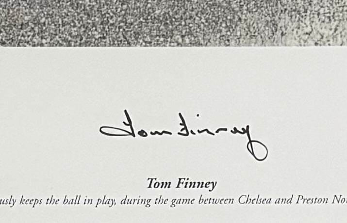 Tom Finney, PNE England Legend, Hand Signed Framed Photo & AFTAL COA