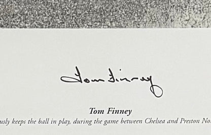 Tom Finney, PNE England Legend, Hand Signed Framed Photo & AFTAL COA