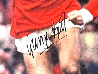 George Best, Manchester United Legend, Stunning Hand Signed Photo Poster & COA