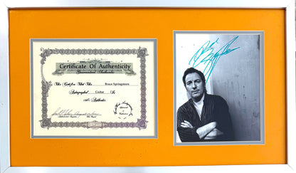 Bruce Springsteen Singer, Songwriter, Guitarist, Hand Signed Guitar & COA