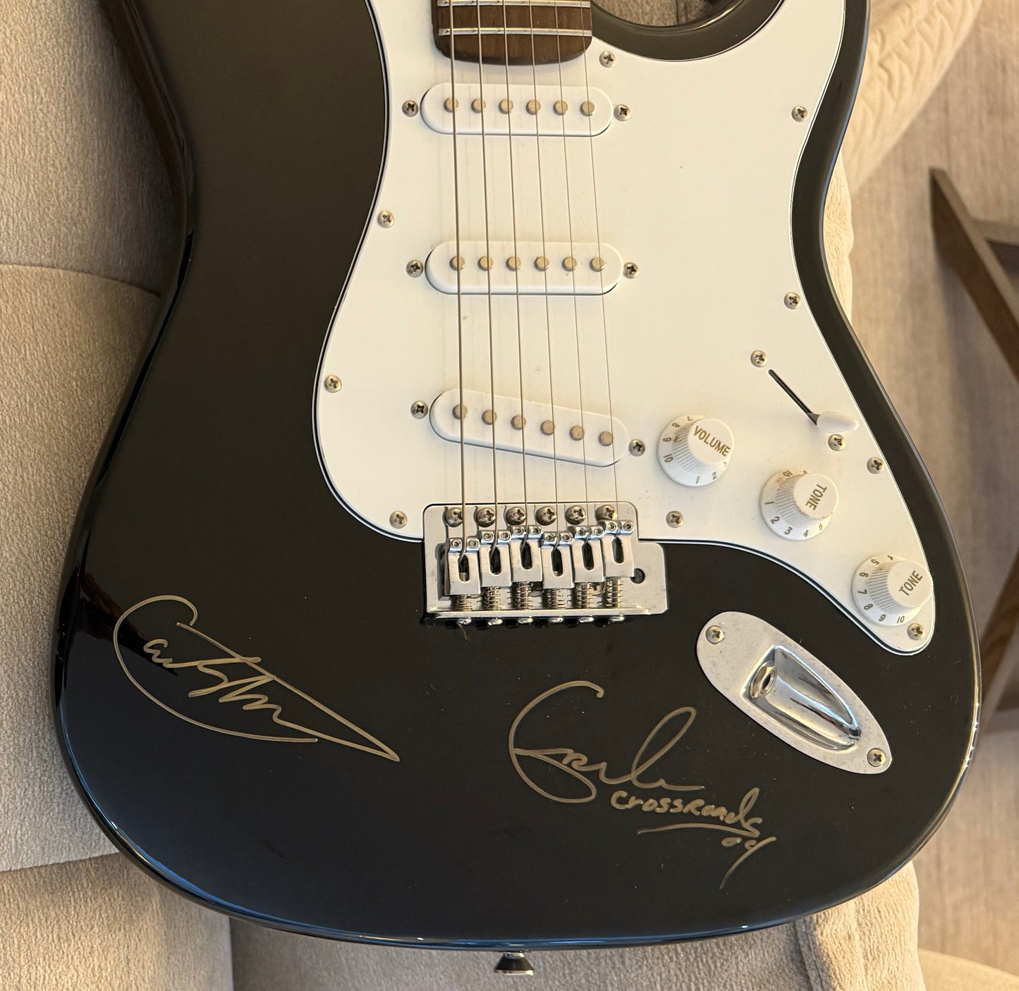 Eric Clapton, Carlos Santana, Guitarist Legends, Hand Signed Guitar & COA