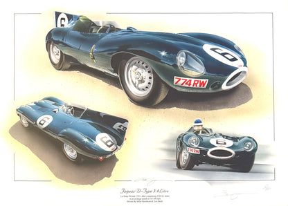 Le Mans 1955 Christopher Dugan (artist) Hand Signed Limited Edition Print & COA