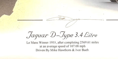 Le Mans 1955 Christopher Dugan (artist) Hand Signed Limited Edition Print & COA
