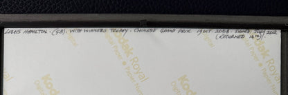 Lewis Hamilton, F1 Mercedes McLaren Legend, Hand Signed Photo & COA