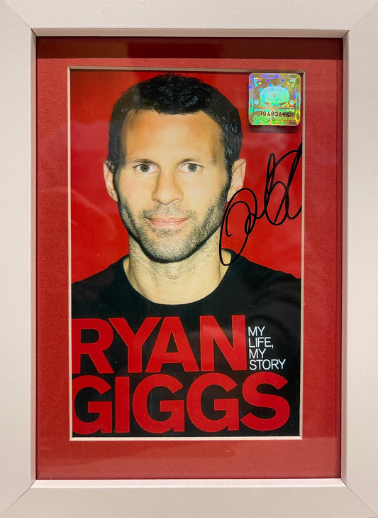 RYAN GIGGS HAND SIGNED MANCHESTER UNITED PHOTO WITH COA