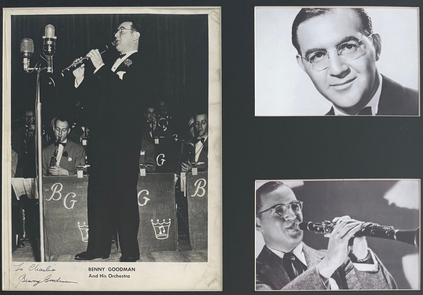 Benny Goodman, Swing Era Musician, Hand Signed Framed 43cm x 36cm Photo Presentation & COA