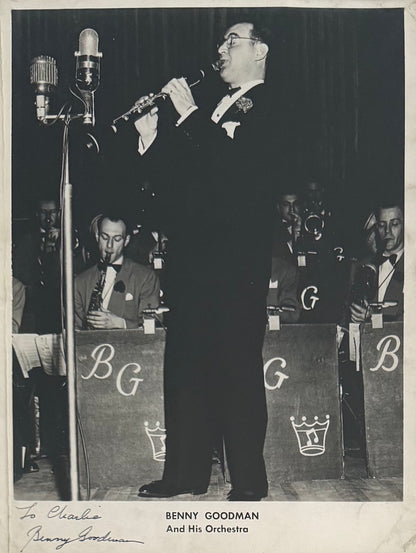 Benny Goodman, Swing Era Musician, Hand Signed Framed 43cm x 36cm Photo Presentation & COA