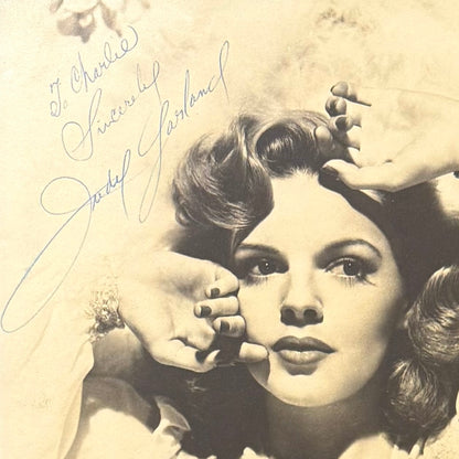 Judy Garland, 'Wizard of Oz' Oscar Winning Actress, Hand Signed Photo & COA