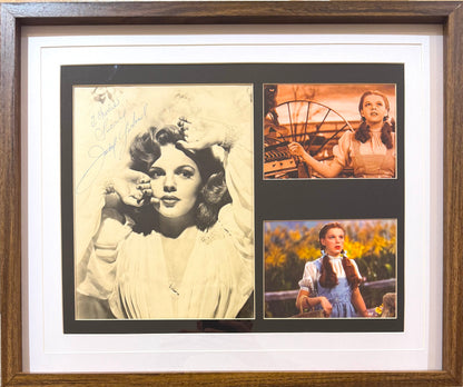 Judy Garland, 'Wizard of Oz' Oscar Winning Actress, Hand Signed Photo & COA