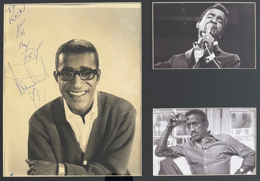 Sammy Davis Jr. Hand Signed Framed 43cm x 36cm Photo Presentation & COA
