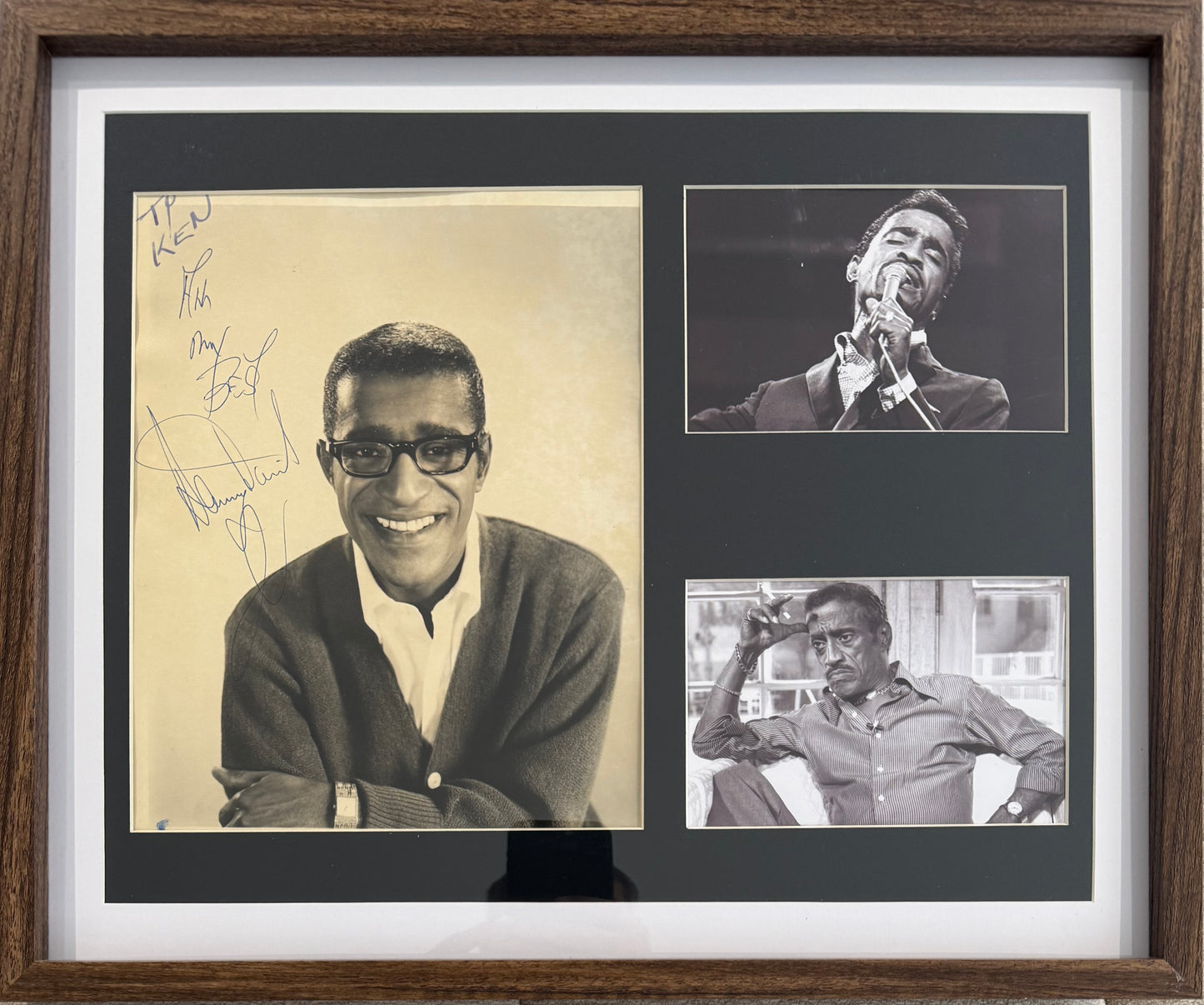 Sammy Davis Jr. Hand Signed Framed 43cm x 36cm Photo Presentation & COA