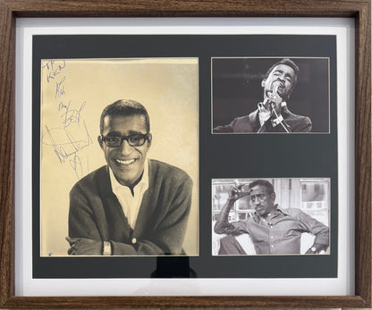 Sammy Davis Jr. Hand Signed Framed 43cm x 36cm Photo Presentation & COA