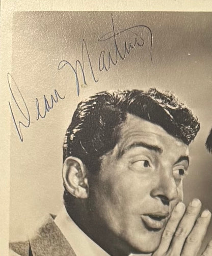 Dean Martin, Jerry Lewis, Guaranteed Hand Signed Framed Photo Presentation With COA