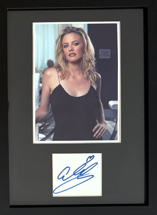Alicia Silverstone, American Actress, Hand Signed Card, Photo Presentation & COA