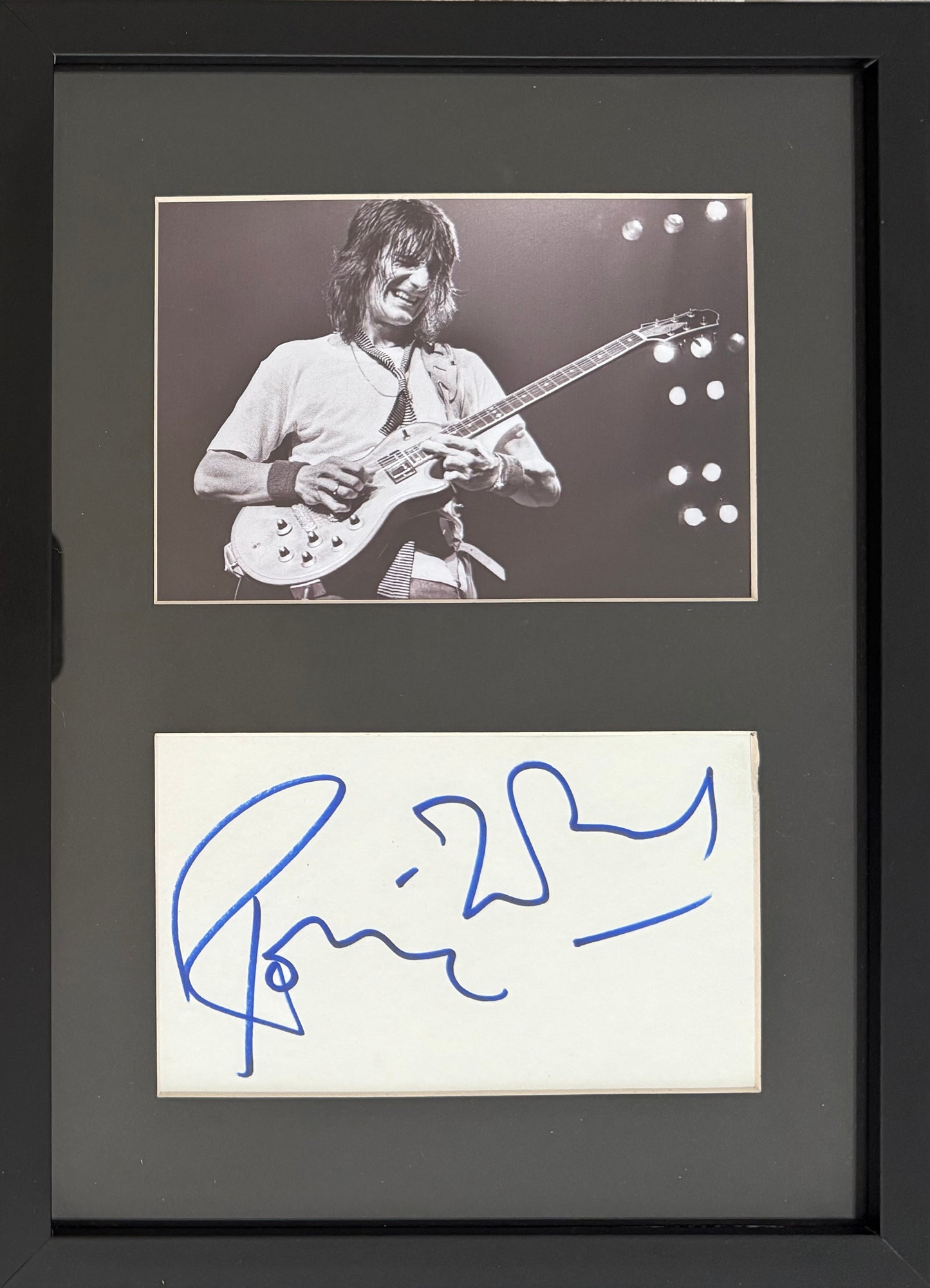 Ronnie Wood, Rolling Stones Guitarist, Hand Signed Card Presentation & AFTAL Member COA