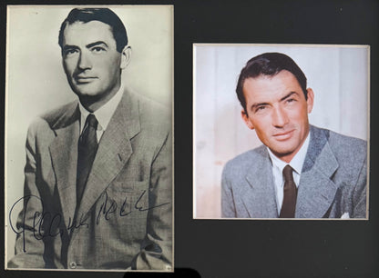 Gregory Peck, Famous U.S Actor, Hand Signed Framed Mounted Photo With COA