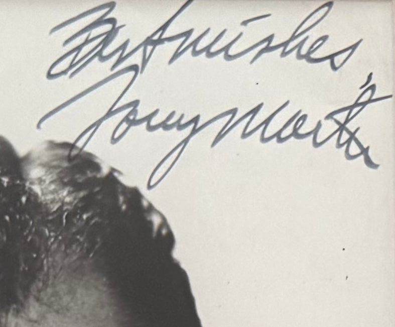 Tony Martin, U.S. Actor, Singer, Guaranteed Hand Signed Framed Publicity Photo With COA