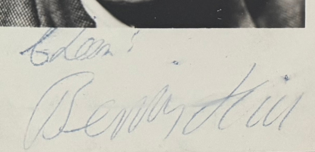 Benny Hill, Guaranteed Hand Signed Framed Publicity Photo With COA