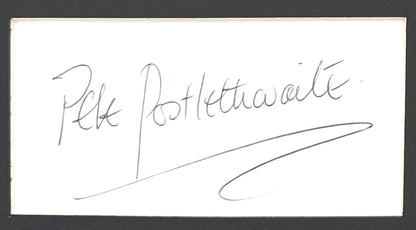 Pete Postlethwaite, Hand Signed Framed Mounted Card & Photo Presentation & COA
