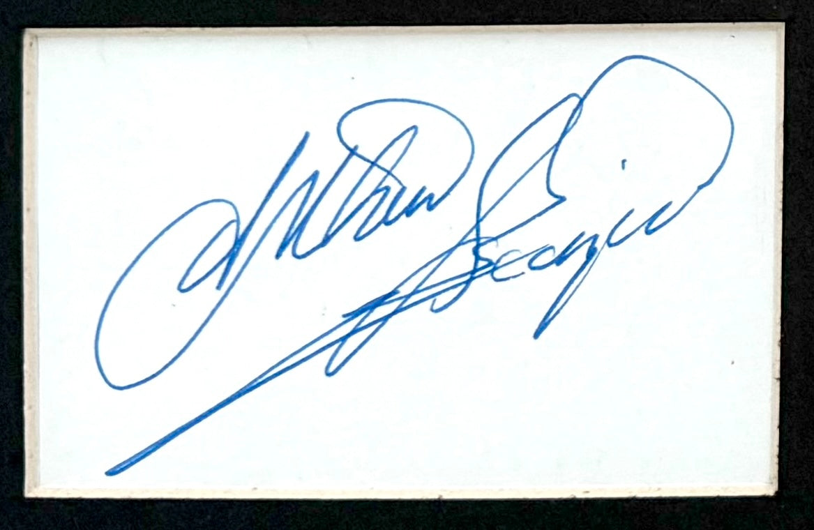 Arthur Scargill, Former National Union of Mineworkers Leader Hand Signed Card Presentation & COA