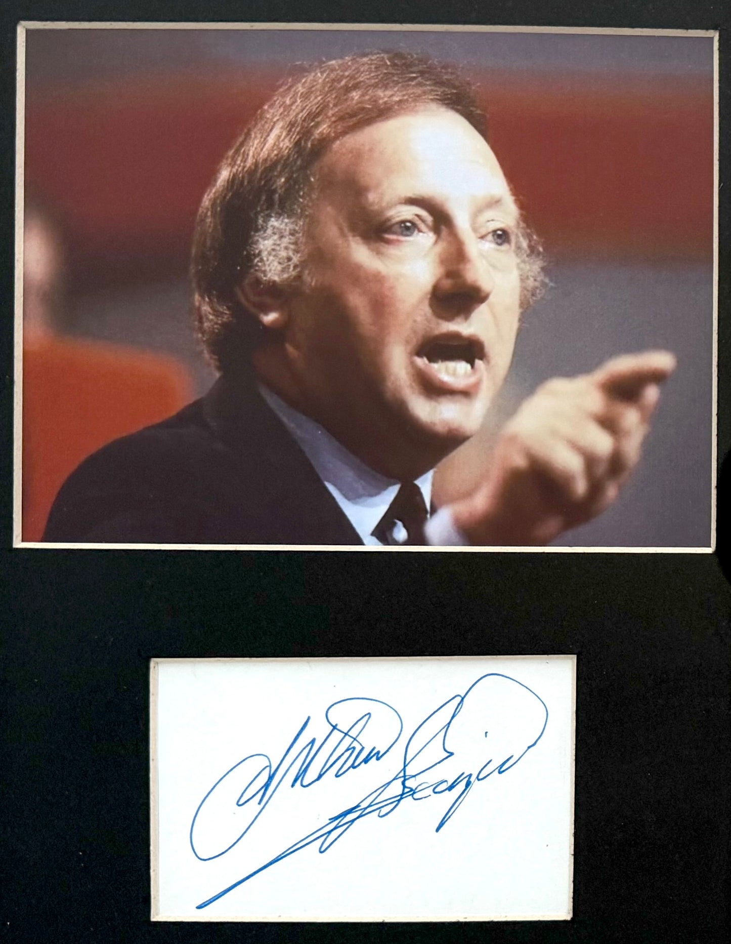 Arthur Scargill, Former National Union of Mineworkers Leader Hand Signed Card Presentation & COA
