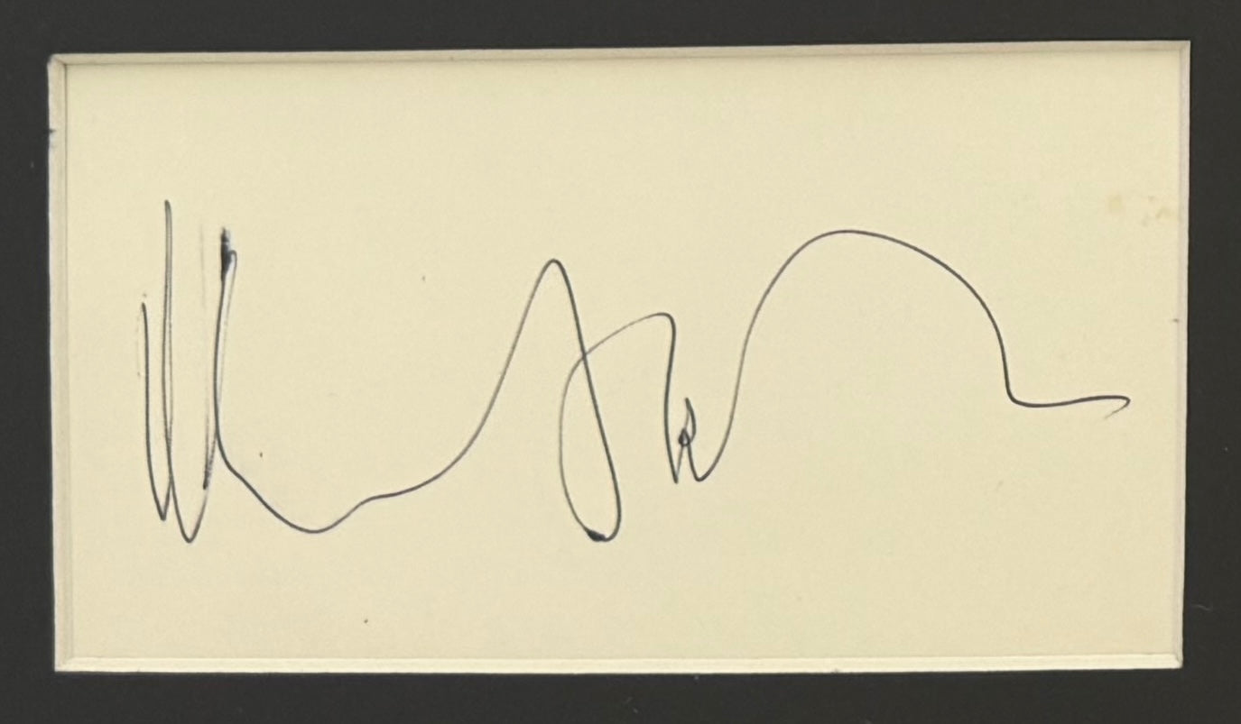 Michael Heseltine Former British Minster Hand Signed Card & Photo Presentation & COA