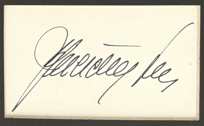 Simon Wiesenthal, Nazi Hunter, Hand Signed Card Presentation & COA