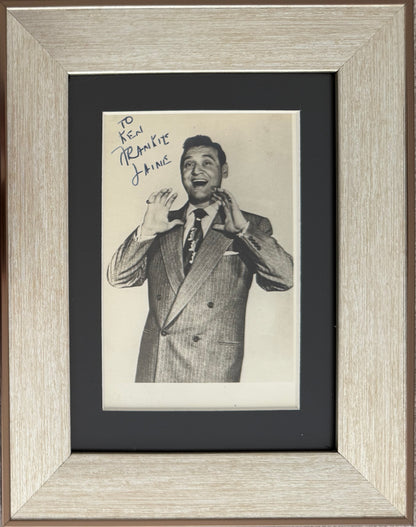 Frankie Laine, U.S. Singer, Songwriter, Guaranteed Hand Signed Framed Publicity Photo With COA
